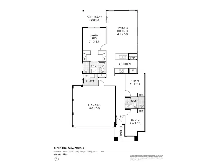Floorplan of Homely house listing, 17 Windlass Way, Alkimos WA 6038