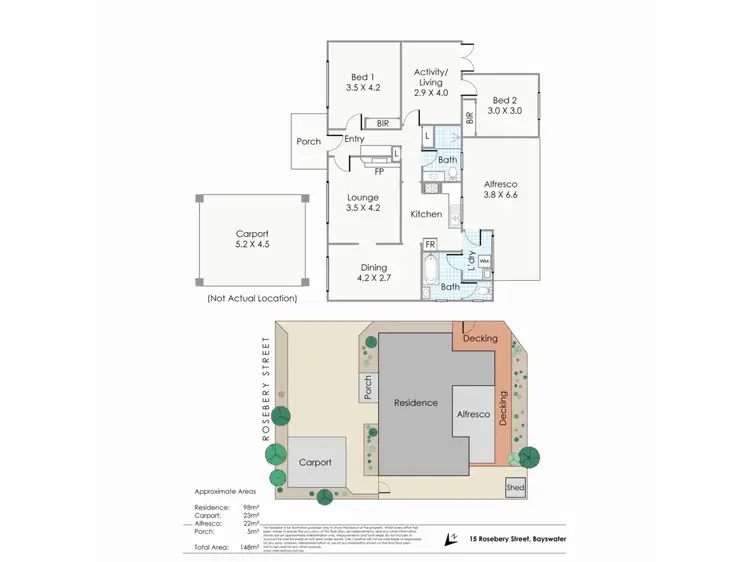 Floorplan of Homely house listing, 15 Rosebery Street, Bayswater WA 6053