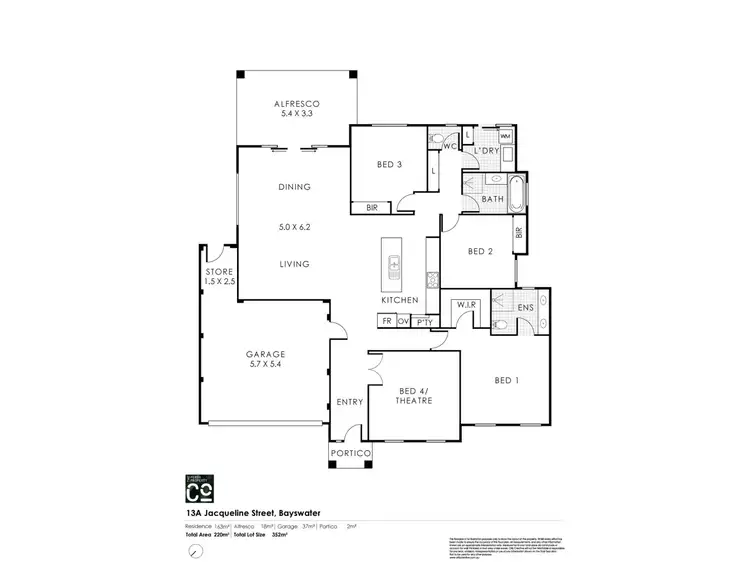 Floorplan of Homely house listing, 13A Jacqueline Street, Bayswater WA 6053
