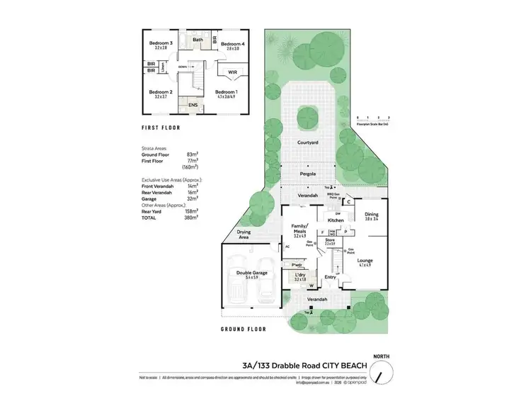 Floorplan of Homely house listing, 3a/133 Drabble Road, City Beach WA 6015
