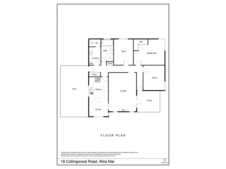 Floorplan of Homely house listing, 18 Collingwood Road, Mira Mar WA 6330