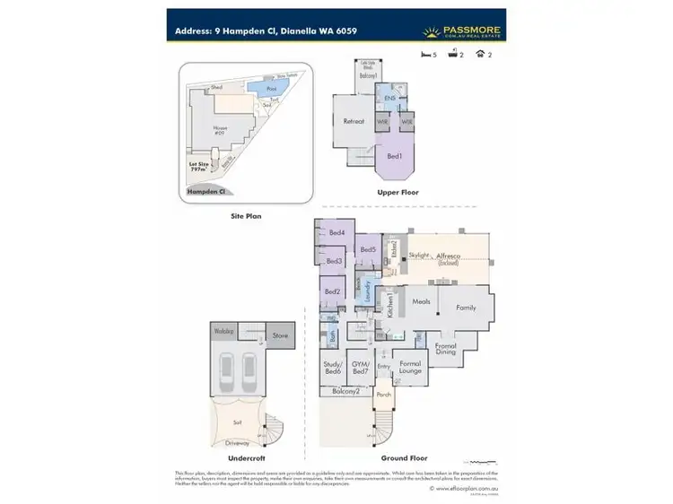 Floorplan of Homely house listing, 9 Hampden Close, Dianella WA 6059