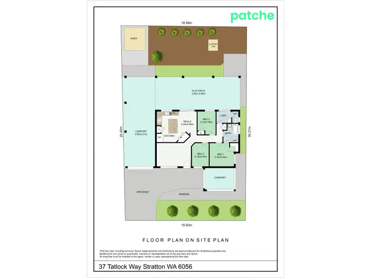 Floorplan of Homely house listing, 37 Tatlock Way, Stratton WA 6056