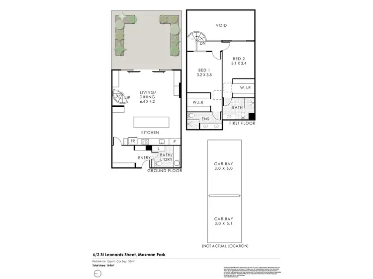 Floorplan of Homely townhouse listing, 6/2 St Leonards Street, Mosman Park WA 6012
