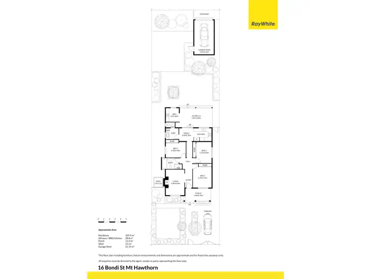 Floorplan of Homely house listing, 16 Bondi Street, Mount Hawthorn WA 6016