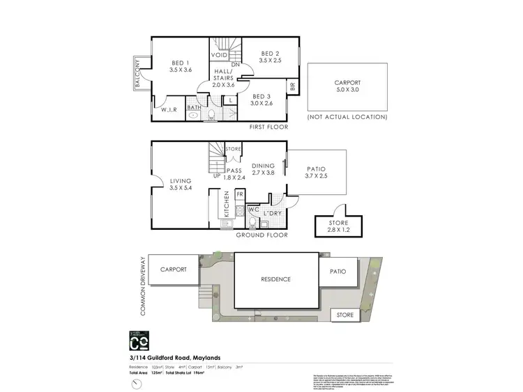 Floorplan of Homely house listing, 3/114 Guildford Road, Maylands WA 6051