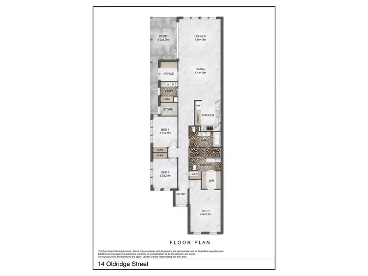 Floorplan of Homely house listing, 14 Oldridge Street, Hamilton Hill WA 6163