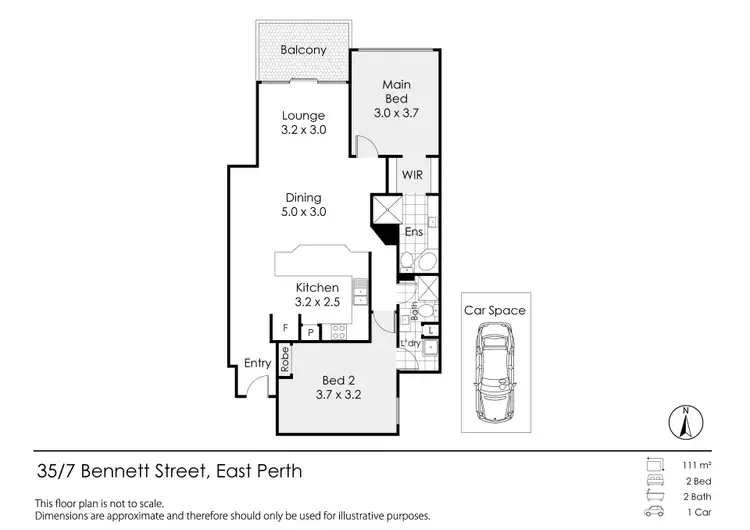 Floorplan of Homely house listing, 35/7-9 Bennett Street, East Perth WA 6004