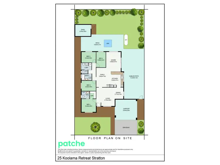 Floorplan of Homely house listing, 25 Koolama Retreat, Stratton WA 6056
