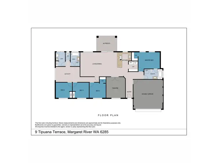 Floorplan of Homely house listing, 9 Tipuana Terrace, Margaret River WA 6285