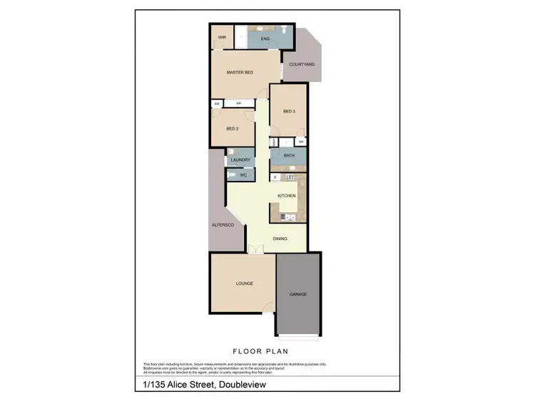 Floorplan of Homely villa listing, 1/135 Alice Street, Doubleview WA 6018