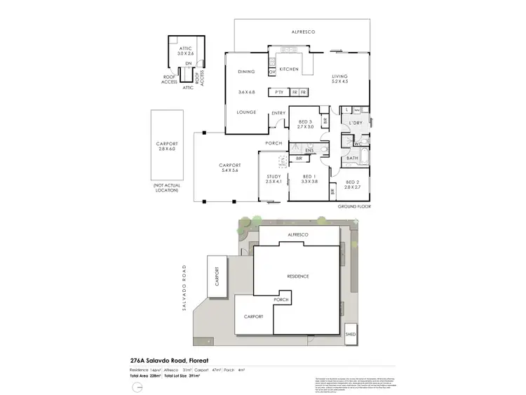 Floorplan of Homely house listing, 276a Salvado Road, Floreat WA 6014