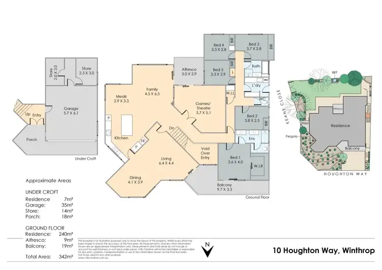 Floorplan of Homely house listing, 10 Houghton Way, Winthrop WA 6150