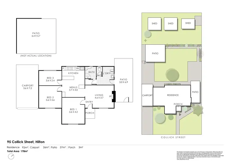 Floorplan of Homely house listing, 95 Collick Street, Hilton WA 6163