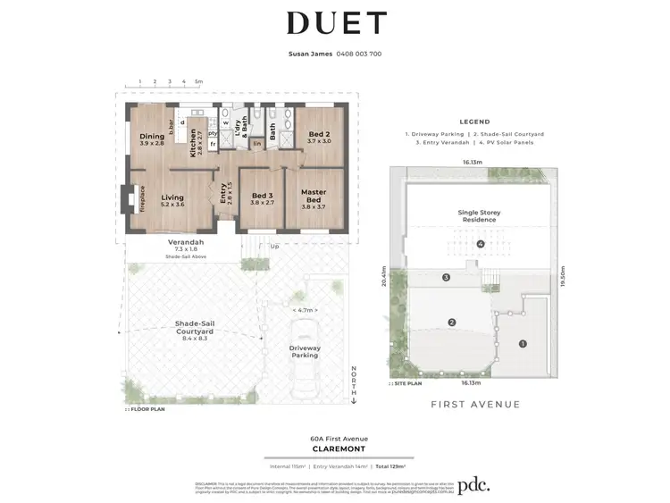 Floorplan of Homely house listing, 60A First Avenue, Claremont WA 6010