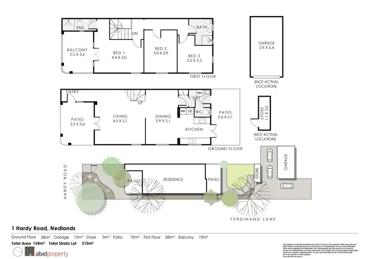 Floorplan of Homely house listing, 1 Hardy Road, Nedlands WA 6009