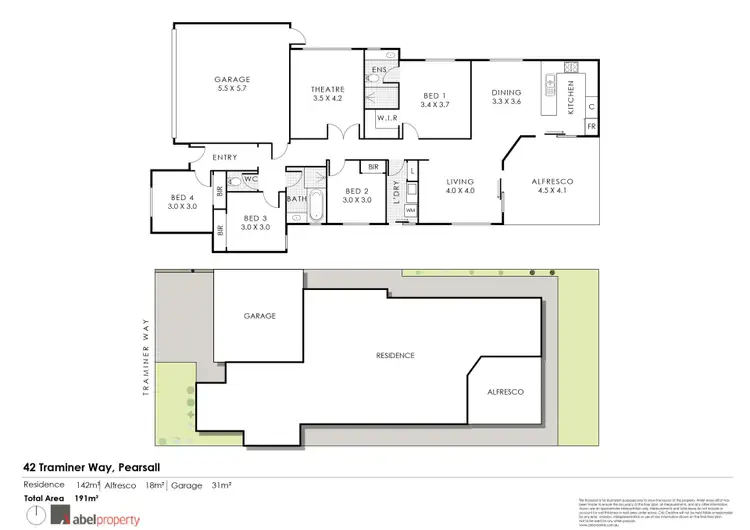 Floorplan of Homely house listing, 42 Traminer Way, Pearsall WA 6065