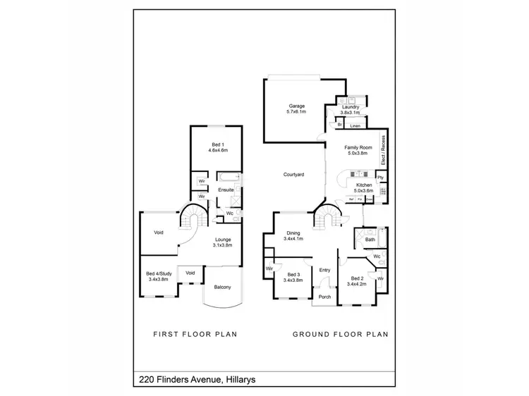 Floorplan of Homely house listing, 220 Flinders Avenue, Hillarys WA 6025