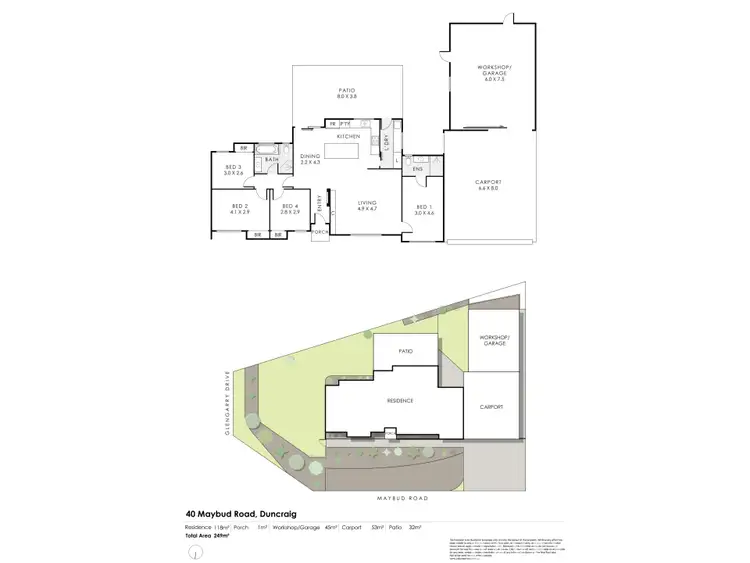 Floorplan of Homely house listing, 40 Maybud Road, Duncraig WA 6023