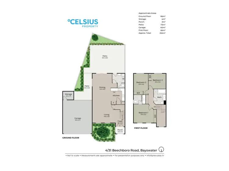 Floorplan of Homely townhouse listing, 4/31 Beechboro Road, Bayswater WA 6053
