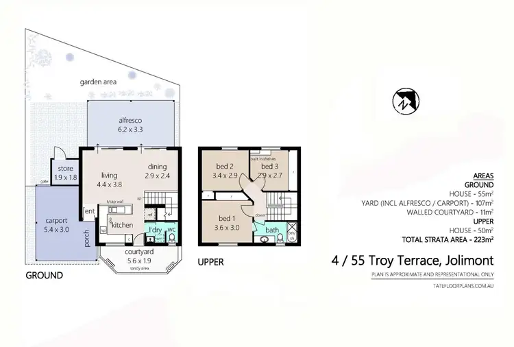Floorplan of Homely townhouse listing, 4/55 Troy Terrace, Jolimont WA 6014