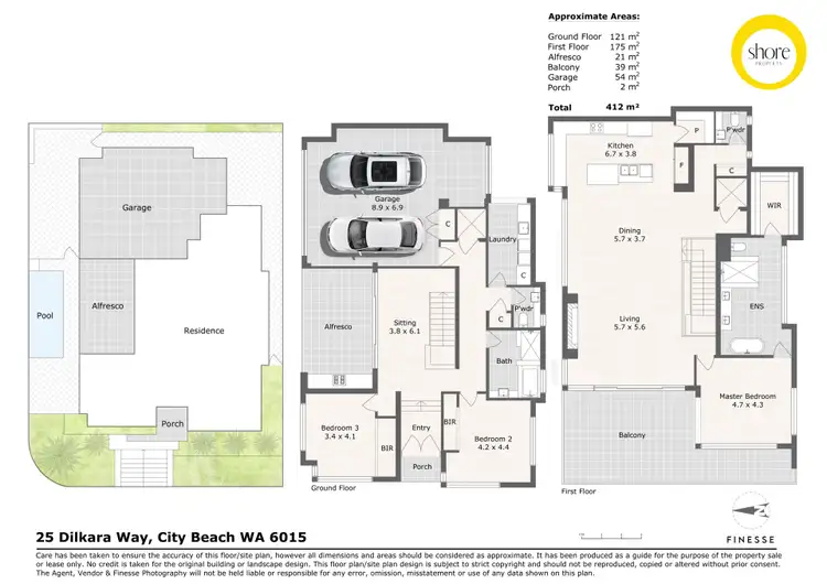 Floorplan of Homely house listing, 25 Dilkara Way, City Beach WA 6015