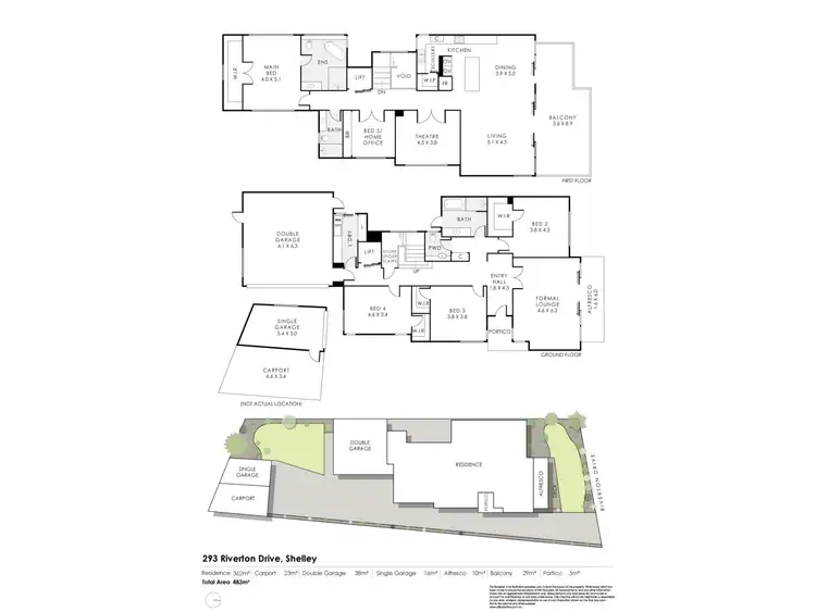 Floorplan of Homely house listing, 293 Riverton  Drive, Shelley WA 6148
