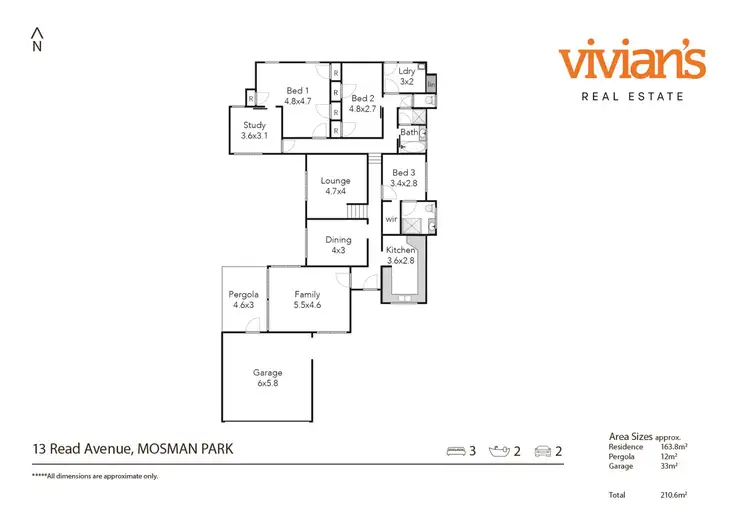 Floorplan of Homely house listing, 13 Read Avenue, Mosman Park WA 6012