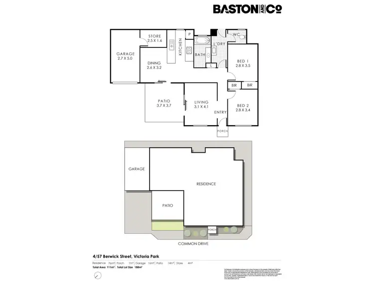 Floorplan of Homely villa listing, 4/57 Berwick Street, Victoria Park WA 6100