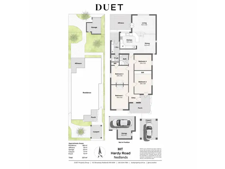 Floorplan of Homely house listing, 107 Hardy Road, Nedlands WA 6009