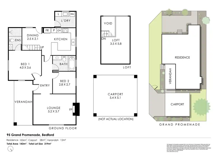 Floorplan of Homely house listing, 95 Grand Promenade, Bedford WA 6052
