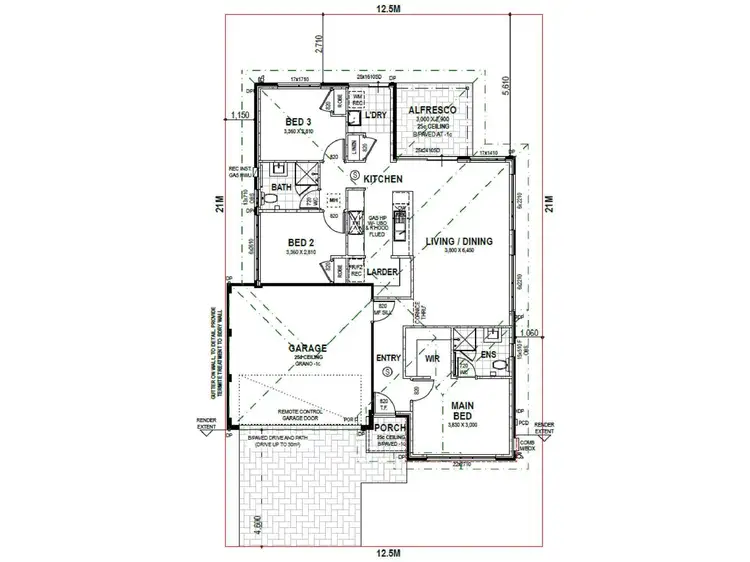 Floorplan of Homely house listing, Lot 1, Fairywren Way, East Cannington WA 6107