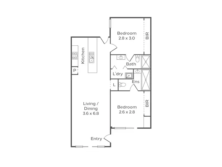 Floorplan of Homely unit listing, 3/16 Kayle Street, North Perth WA 6006