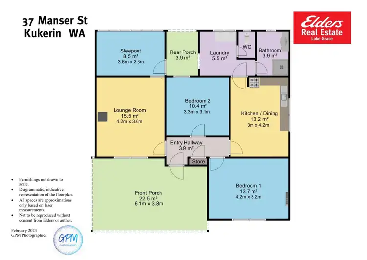 Floorplan of Homely house listing, 37 Manser Street, Kukerin WA 6352