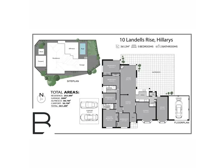 Floorplan of Homely house listing, 10 Landells Rise, Hillarys WA 6025