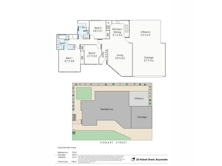 Floorplan of Homely house listing, 20 Hobart Street, Bayswater WA 6053