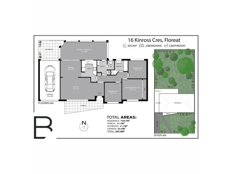 Floorplan of Homely house listing, 16 Kinross Crescent, Floreat WA 6014