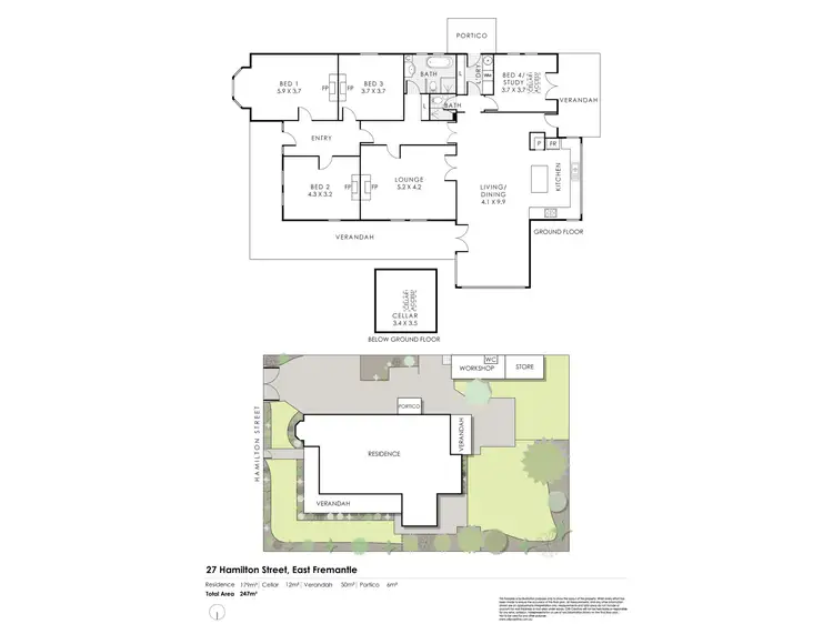 Floorplan of Homely house listing, 27 Hamilton Street, East Fremantle WA 6158