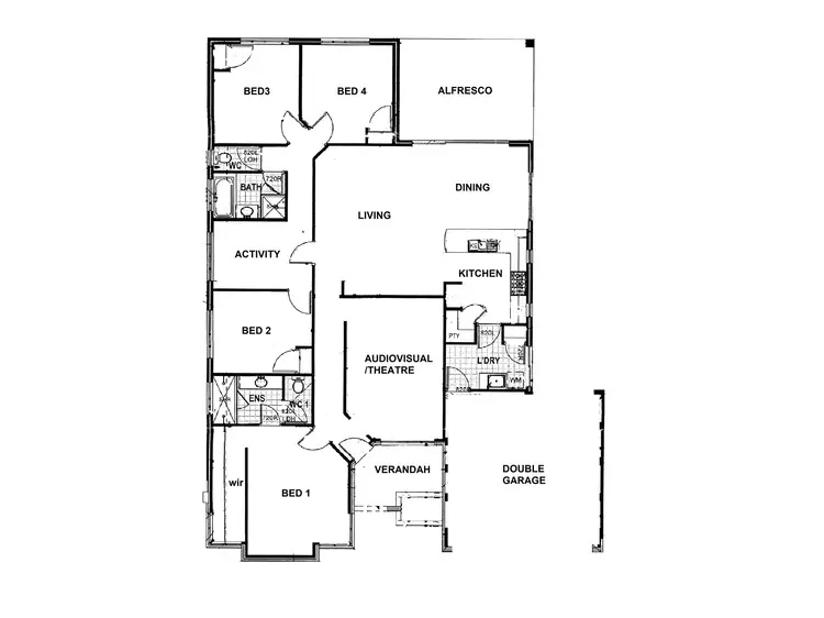 Floorplan of Homely house listing, 101 Cawana Parkway, Lakelands WA 6180