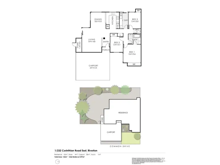 Floorplan of Homely villa listing, 1/232 Corinthian Road East, Riverton WA 6148
