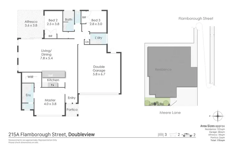 Floorplan of Homely house listing, 215A Flamborough Street, Doubleview WA 6018