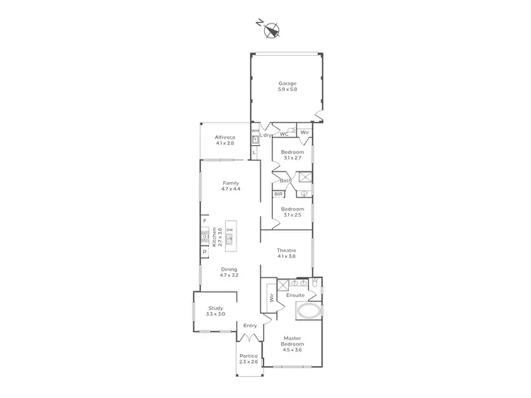 Floorplan of Homely house listing, 2 Aldreth Lane, Butler WA 6036