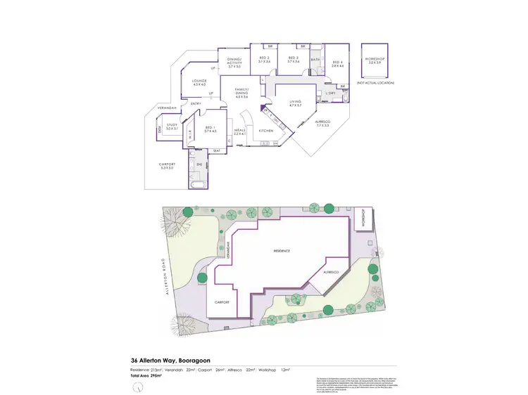 Floorplan of Homely house listing, 36 Allerton Way, Booragoon WA 6154