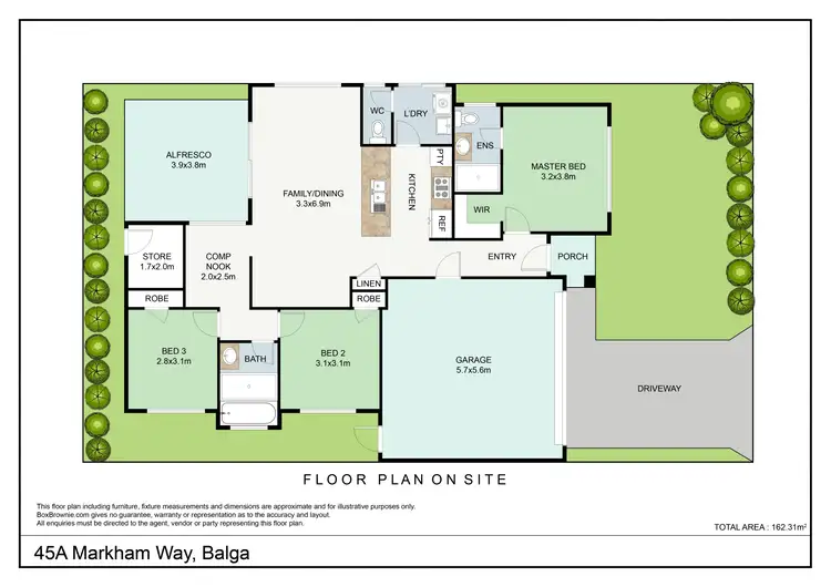 Floorplan of Homely house listing, 45A Markham Way, Balga WA 6061