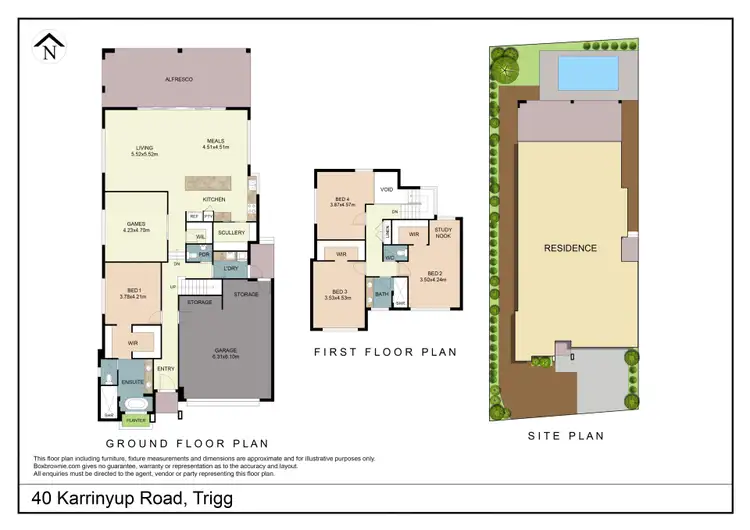 Floorplan of Homely house listing, 40 Karrinyup Road, Trigg WA 6029