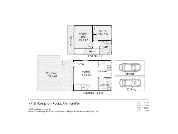 Floorplan of Homely house listing, 4/18 Hampton Road, Fremantle WA 6160
