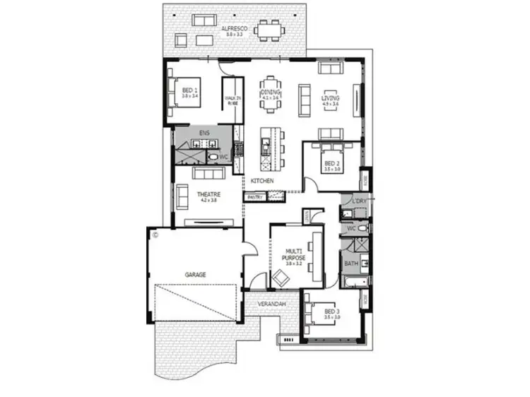 Floorplan of Homely house listing, 7 Caretta Street, Vasse WA 6280