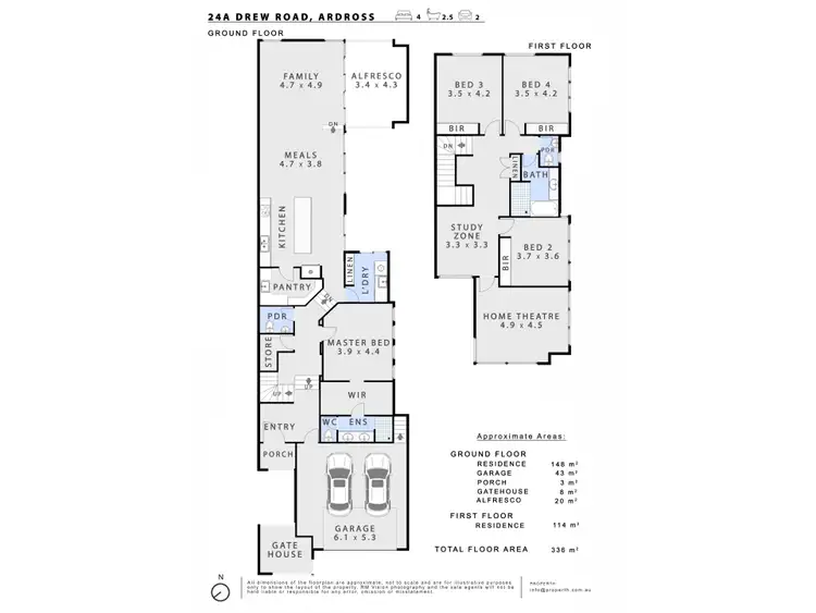 Floorplan of Homely house listing, 24A Drew Road, Ardross WA 6153