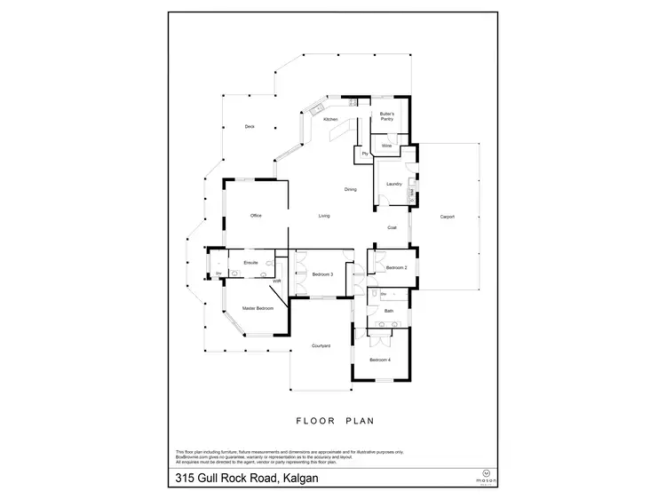 Floorplan of Homely house listing, 315 Gull Rock Road, Kalgan WA 6330