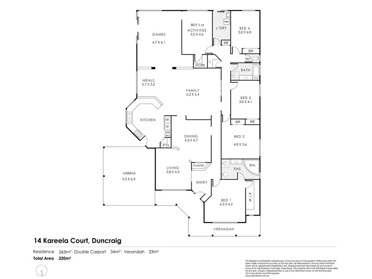Floorplan of Homely house listing, 14 Kareela Court, Duncraig WA 6023